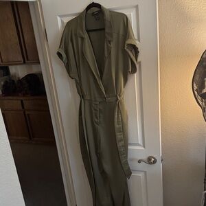 Forever 21 Sage Green Women's Jumpsuit